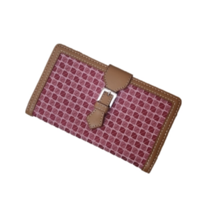 Nine & Co wallet pink and tan
